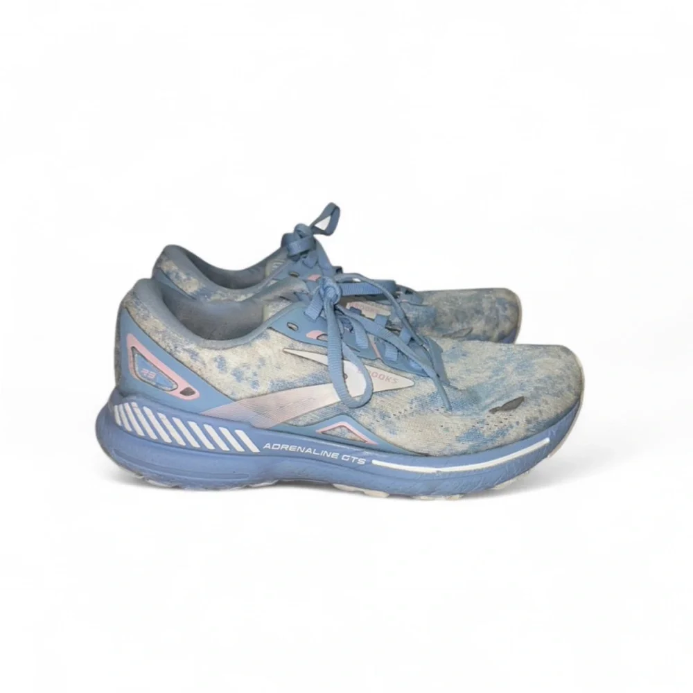 Brooks Adrenaline GTS 23 Women's 7.5 Running Shoes Blue Pink White‎ Tie Dye
